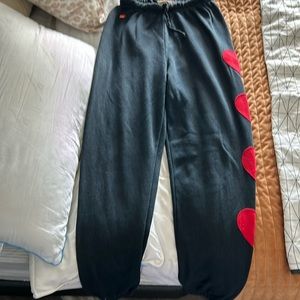 Aviator Nation size Small New heart joggers !